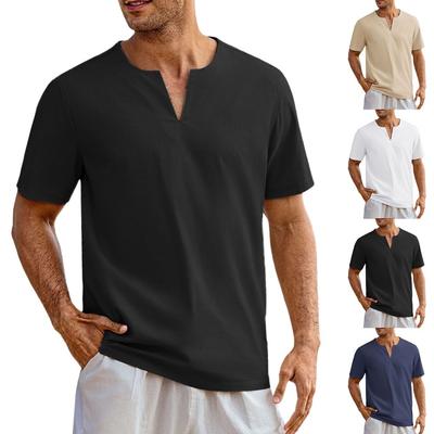 The Solid-color Short-sleeved Shirts for Men In Summer Are Casual, Loose, Comfortable and Fashionable. Men's Short-sleeved POLO Shirt