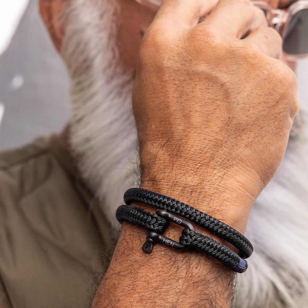 Pig&Hen Salty Steve Bracelet - Black
