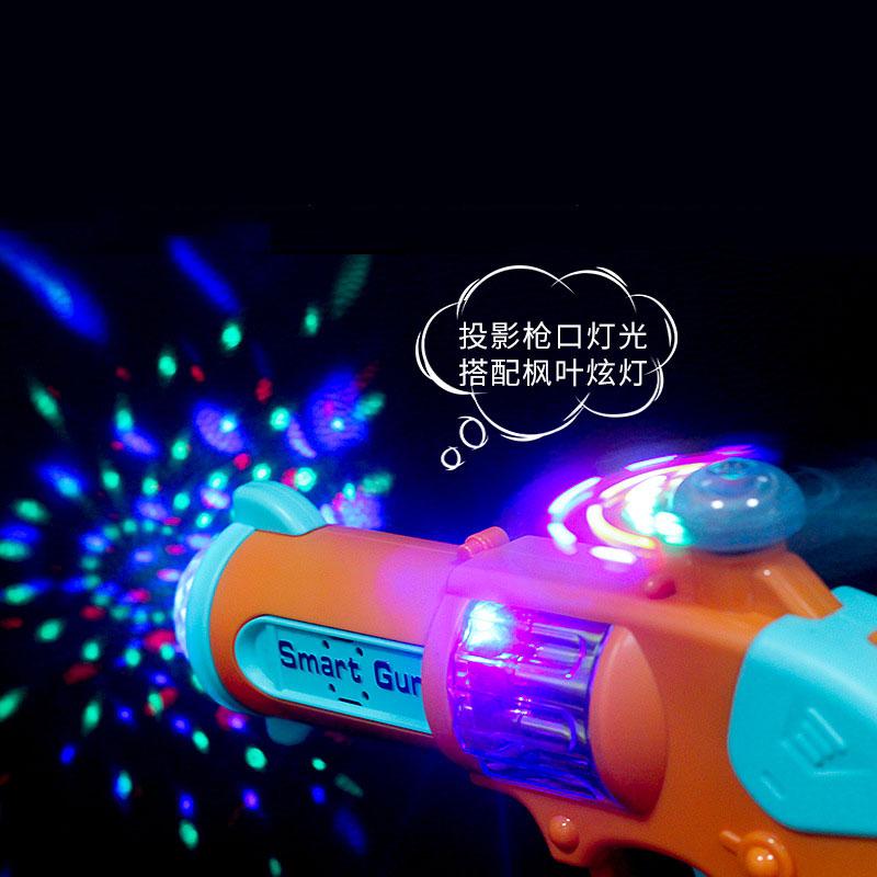 Children Toy Gun Projection Pistol Revolver Safe Non-firing Toy Smart Gun Rotating with Sounds Lights For Kids Gifts