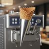 100PCS Aluminum Foil Paper Disposable Ice Cream Holder Thickened Ice Cream Cone Cover  Party