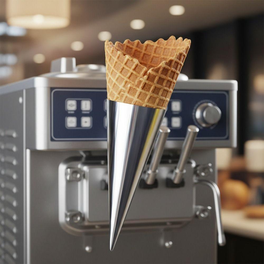 100PCS Aluminum Foil Paper Disposable Ice Cream Holder Thickened Ice Cream Cone Cover Party