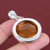 Faceted Citrine Pendant Genuine Gemstone Pendant 925 Sterling Silver Pendant Citrine Jewelry Handmade Pendant Gifts for Women Silver Jewelry