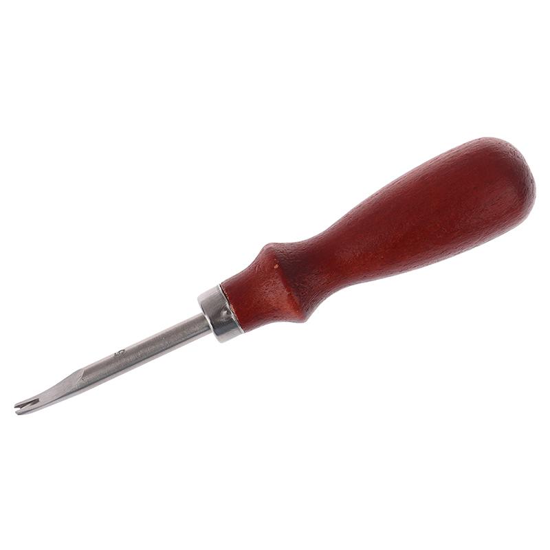1 Pcs Sharp Leather Craft Edge Knife Cutting Hand Craft Tool With Wood Handle