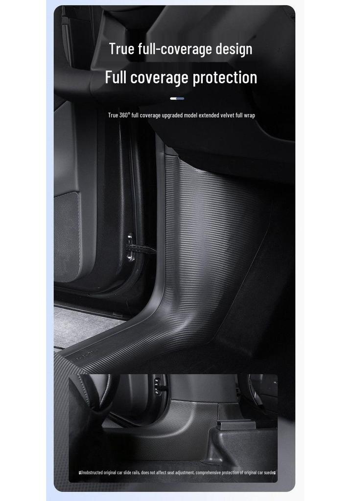 Applicable 6-Seater Tesla Model YL Door Sill Protector Strip - TPE Anti-Kick Welcome Pedal Interior Accessory