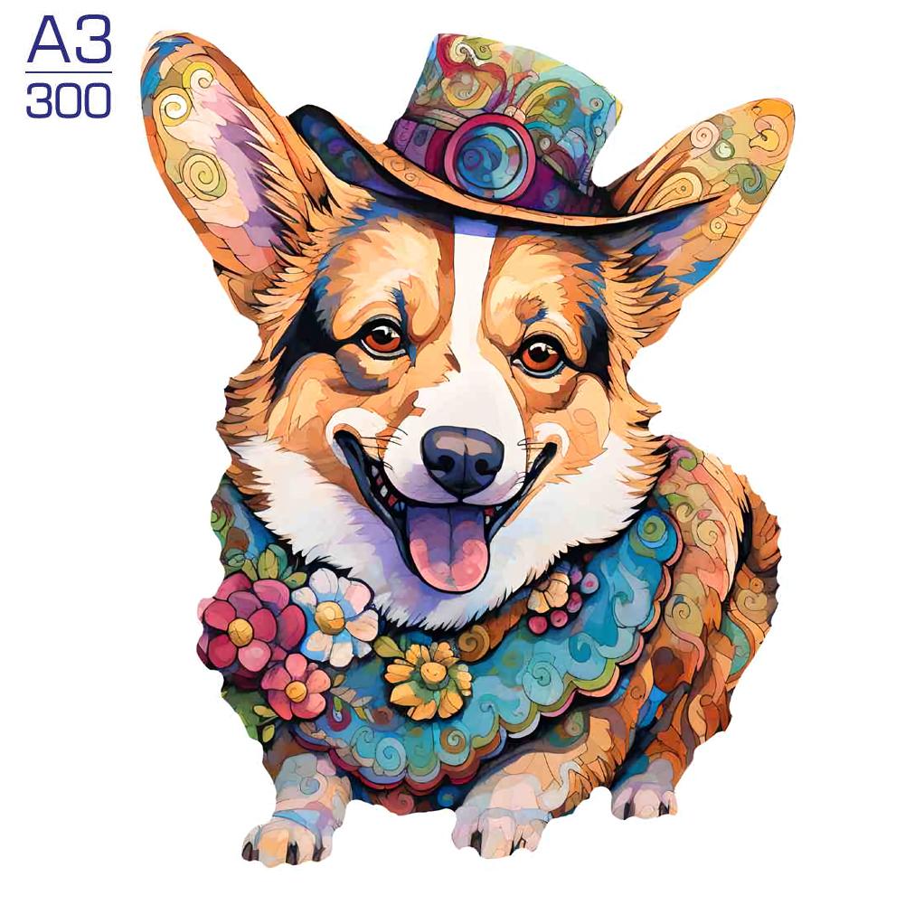 Wooden Puzzle Adult Kids Jigsaw Puzzles Puppy Dog 3D Animal Puzzles Boutique Gift Box Packaging Children Christmas Gifts Toys