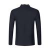 Men's Single Breasted Round Neck Long Sleeved Casual Sports Top
