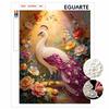 5D Pearl Kit Pearl Peacock Flower Design DIY Rhinestone Art for Living Room Bedroom Wall Decoration Handmade Gift