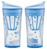 Skater Tumbler with with Flap and Memory Sanrio Cinnamoroll Plush Hug Shaker, 420ml, Stick, PTBFS4-A