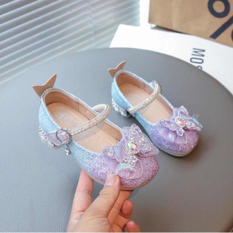 Fashion Elegant Soft Sole Anti-slippery Versatile Dress Leather Shoe for Party Autumn New Children Princess Shoes for Girls