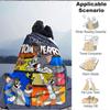 Custom 1pc Cartoon Characters Adventure Blanket, Soft And Comfortable Blanket, Casual Warm, Camping Travel Blanket, Birthday Gift Q913180
