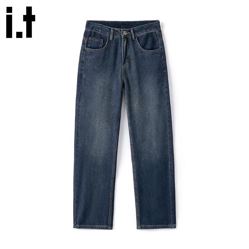 CHOCOOLATEit Men s Retro Wide-Leg Straight Jeans 30