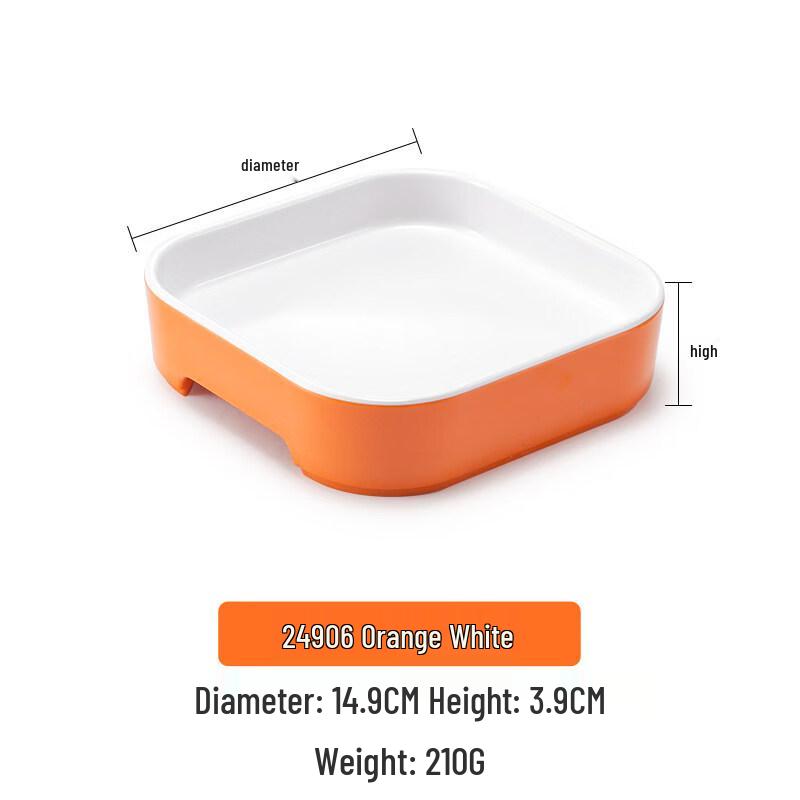 Japanese Style Rectangular Melamine Hot Pot Plates