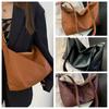 Einfarbige PU Knödeltasche Kissen Tasche Schultertasche Mode Kissen Umhängetasche Shopping