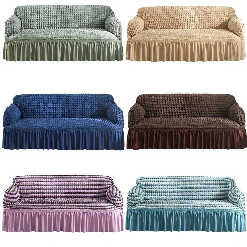 Lace Heming Dustproof Sofa Cover Full Package Double Person Seersucker Sofa Cover Four Seasons Universal Sofa Hat Home Decor