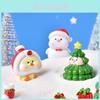 Adorable Resin Christmas Cartoon Animal Snowman Pig Duck Tree Ornaments
