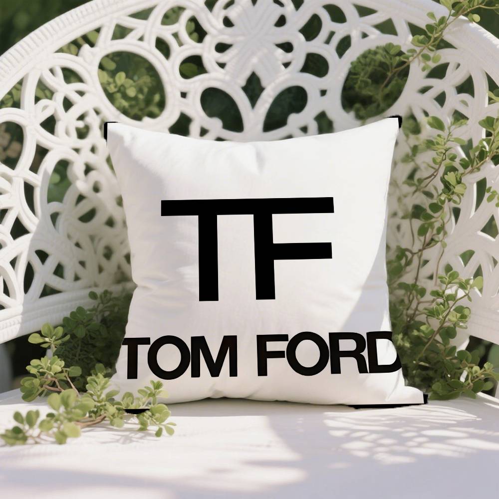 Beliebte T-Tom F-Ford Luxusgüter Kissenbezug Hausstaubmilbenabweisender Kissenbezug Verdeckter Reißverschluss Seidiger Kurzplüsch Sofa Kissenbezug