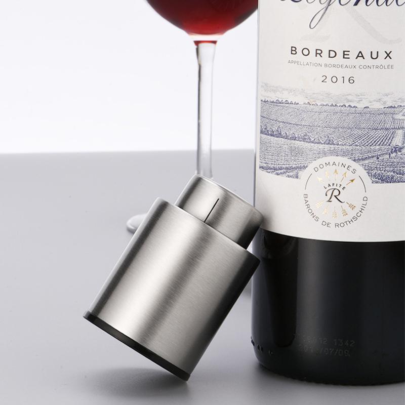 BOLTIFY Wine Bottle Stoppers Vacuum Wine Stopper Stainless Steel Wine Savers Vacuum Pump Corks Keep Really Fresh