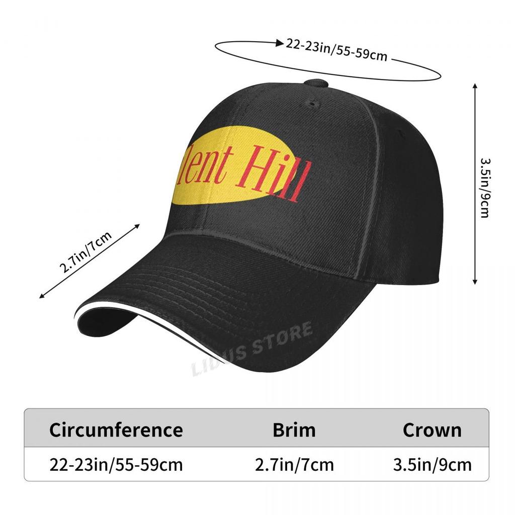 Silent Hill Baseball Cap Hat Summer Casual Solid Color Hip Hop Bonnet Czapka Sun Casquette Black Boys Outdoor Printed Mens