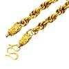 Gold-plated Twisted Dragon Head Necklace, Domineering Imitation Gold, New Vietnamese Sand Gold Necklace, Men and Women Gift