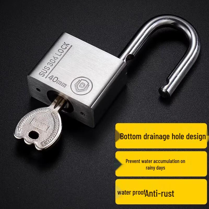 AVADEN 304 Stainless Steel Short Shackle Padlock