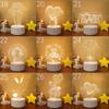 SOLOLANDOR 3D LED Lamp Creative 3D LED Night Lights Novelty Illusion Night Lamp 3D Illusion Table Lamp For Home Decorative Light