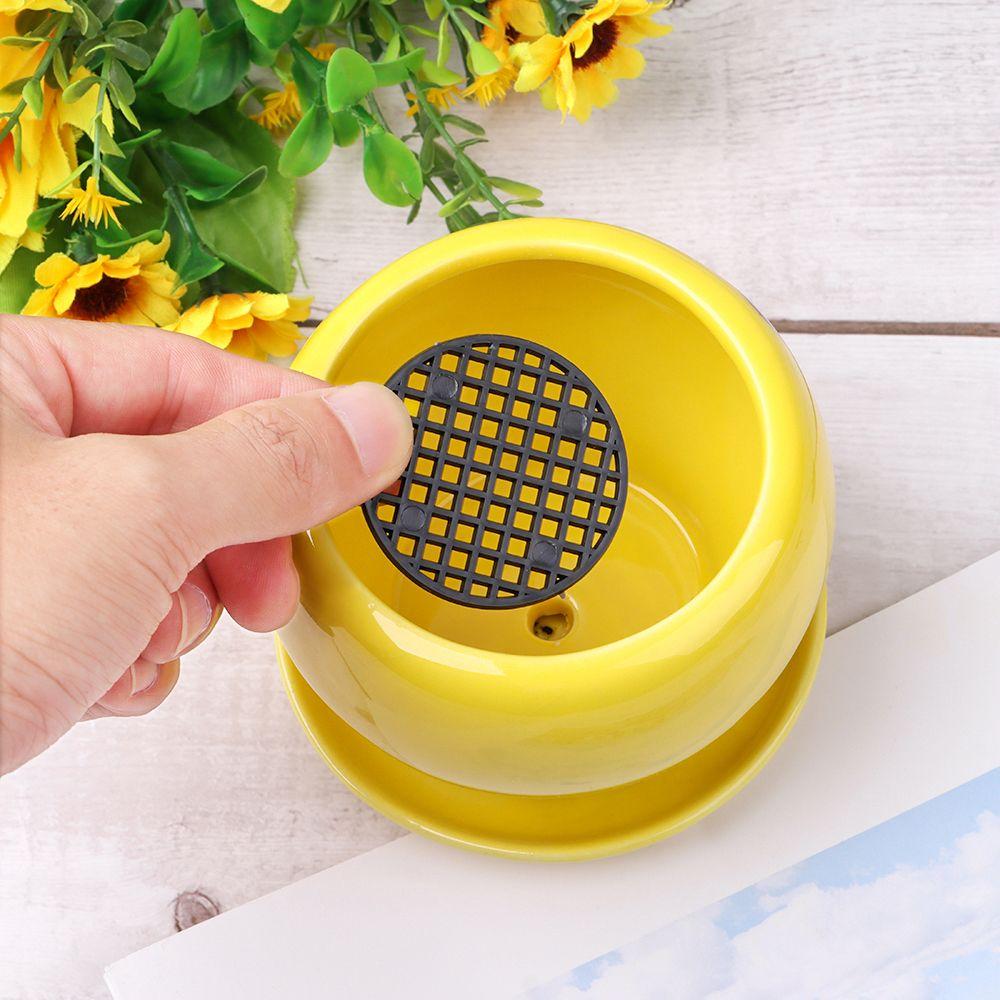 10Pcs Round Insect Prevent Garden Supply Anti-corrosion Grid Bottom Pad Leak-proof Flowerpot Gasket