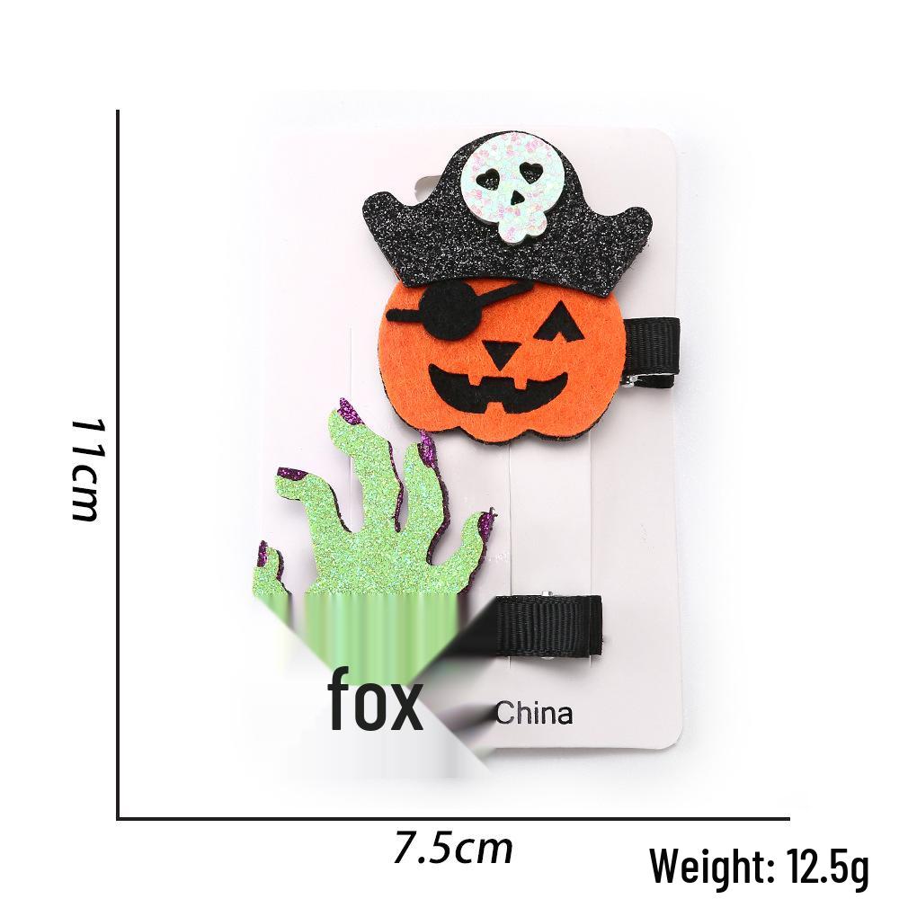 2025 Halloween Hair Clips: Children's Pumpkin & Ghost Party Accessories