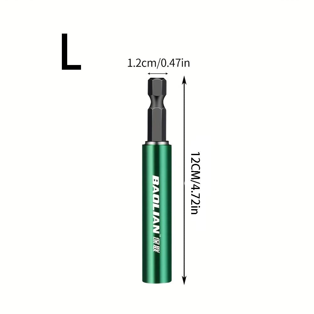 Heavy-Duty Magnetic Drill Bit Extension Rod – Adjustable Length Hex Wrench with Ergonomic Grip & Durable Metal Construction