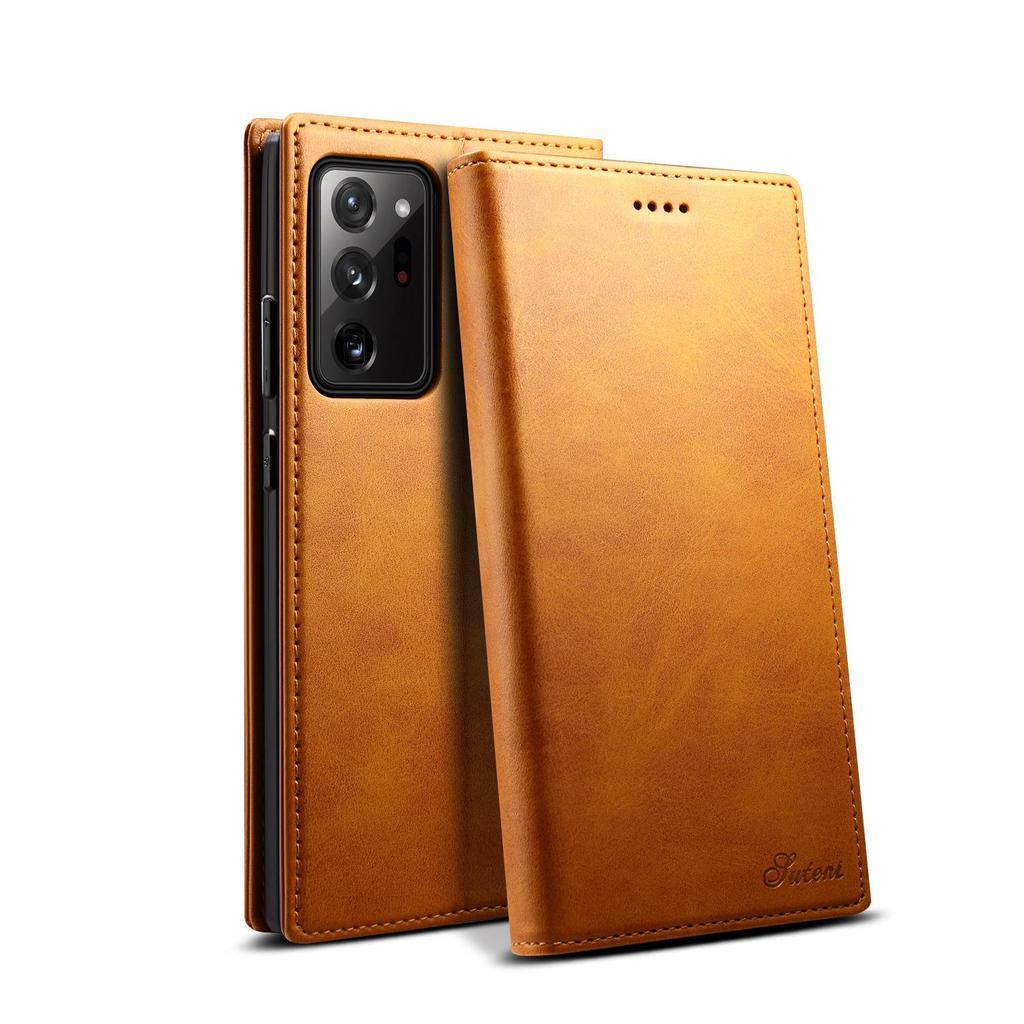 Samsung S24/S24Plus/Note20Ultra Leather Flip Cover with Card Holder