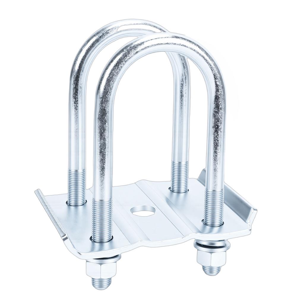 Anhänger U-Bolzen-Kit 5 1/2 Zoll U-Bolzen 1/2 Zoll Durchmesser Metall-Anhänger-U-Bolzen und Platten-Kit für 3500lb Anhänger 3/8 Zoll Rund
