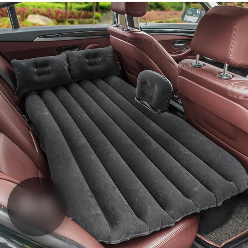 Travel Air Bed T Shape Not Slip Base Body Shape Waves Design Double Layer Leakproof Pad for Car Backseat Children