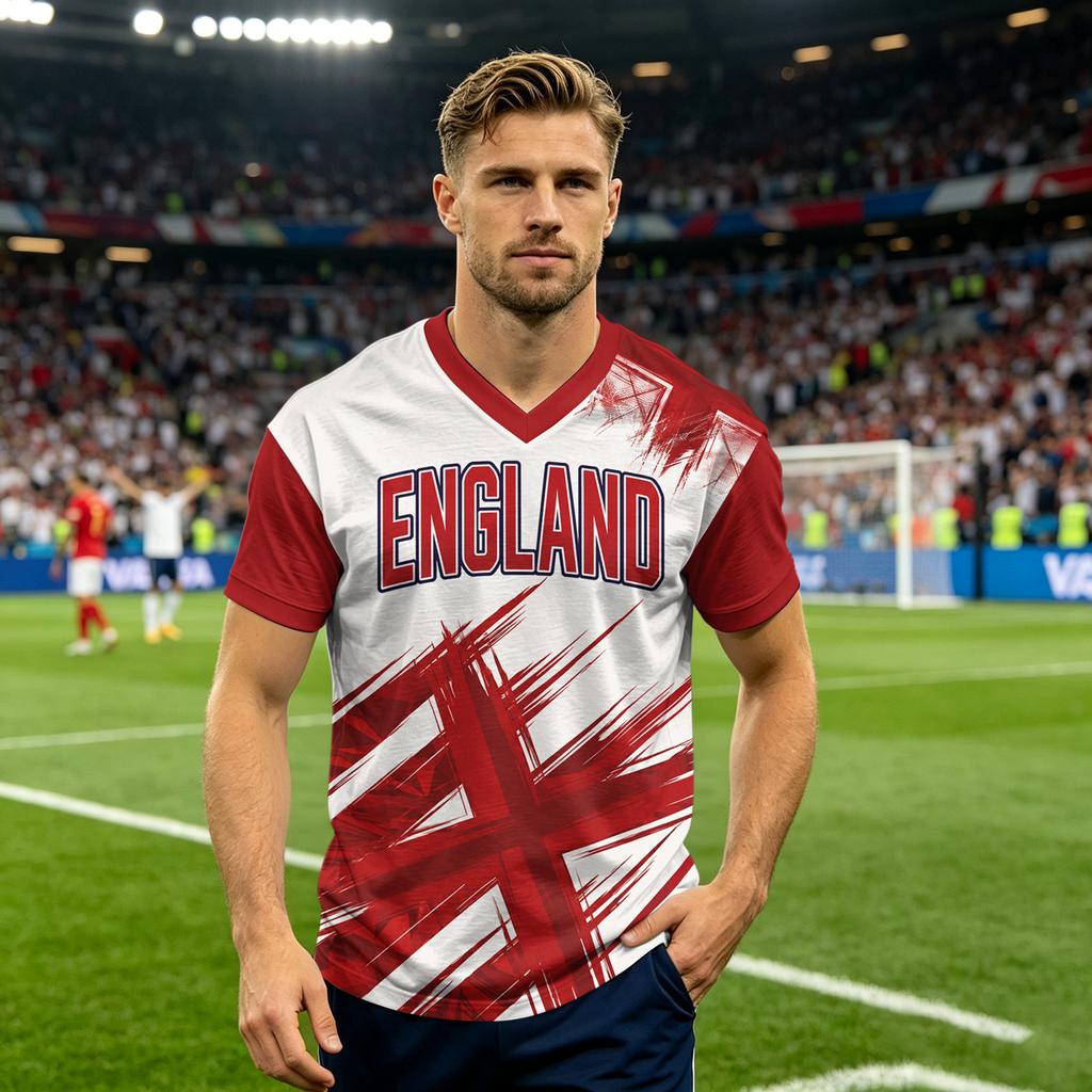 Men's and Boys' Printed Soccer Fan Support T-Shirt for Day and Casual Wear