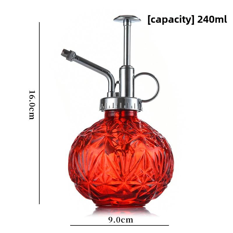 

Household Gardening Watering Can240mlLarge Capacity Glass Relief Spray Watering Dual-use Watering Can New Model красный