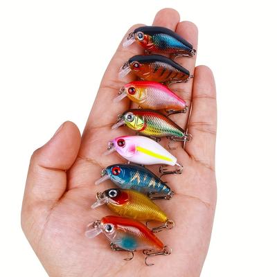 1 szt. Przynęta Crankbait - Mini Rocker Design, 1,77 cala-4g z ostrym haczykiem #12, Materiał PVC Bass Szczupak Trolling