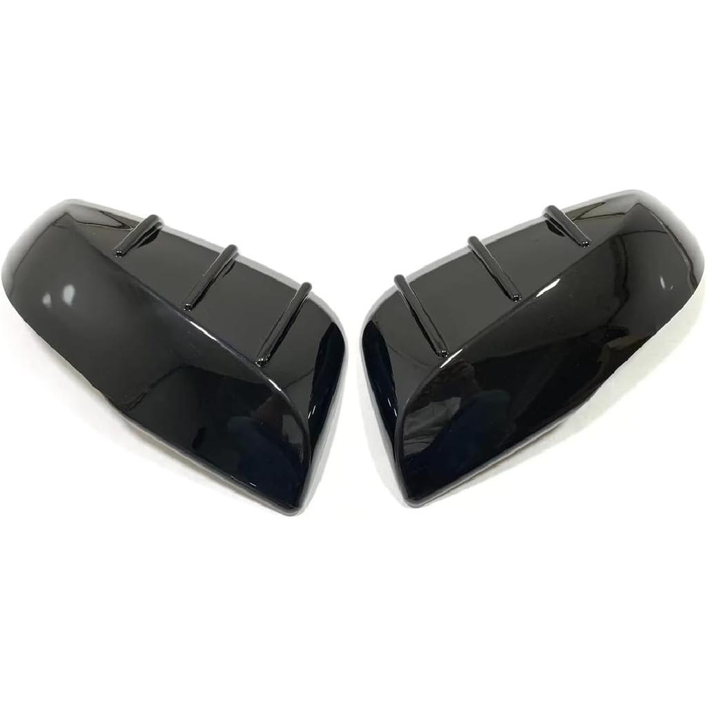 Car Accessories Fit for Toyota Sienna 2021 2022 2023 2024 2025 Exterior Rear View Side Door Mirror Cover (Glossy Black) ABS 2PCS with Striped