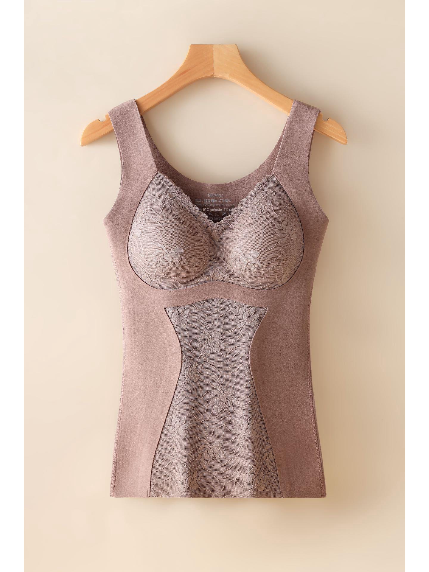 

Женский бесшовный утягивающий жилет со съемными подушечками для тепла и похудения осенью/зимой XL (recommended 110-140 jin)