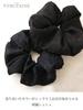 VINGTAINE Embroidered Botanical Scrunchie Hair Tie for Stylish and Cute for Adults Fall/Winter, (HS-196-BR)
