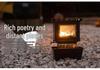 High-Transparency Retro Glass Tea Stove with Kerosene Lamp for Camping or Home