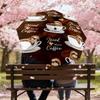 1pc Sloth Coffee Pattern Umbrella Design Automatic Opening and Closing Umbrella, High-quality Travel Umbrella,  c1128066