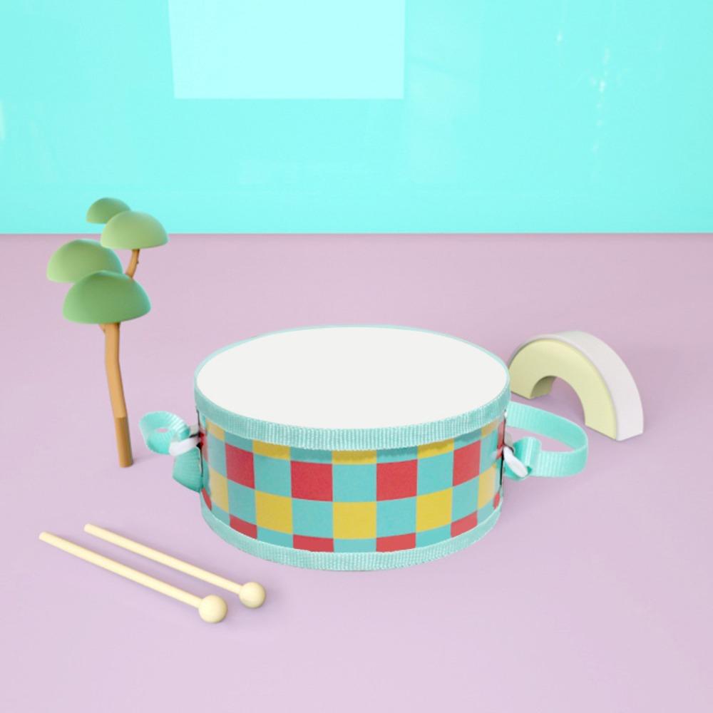 Musical Instrument Double-sided Drum Early Education Hand Drum  For Children  Toys