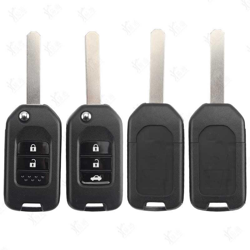 Compatible with Honda Civic, Brio, XRV, Fit, Lingpai, 9th Gen Accord Folding Key Remote Control