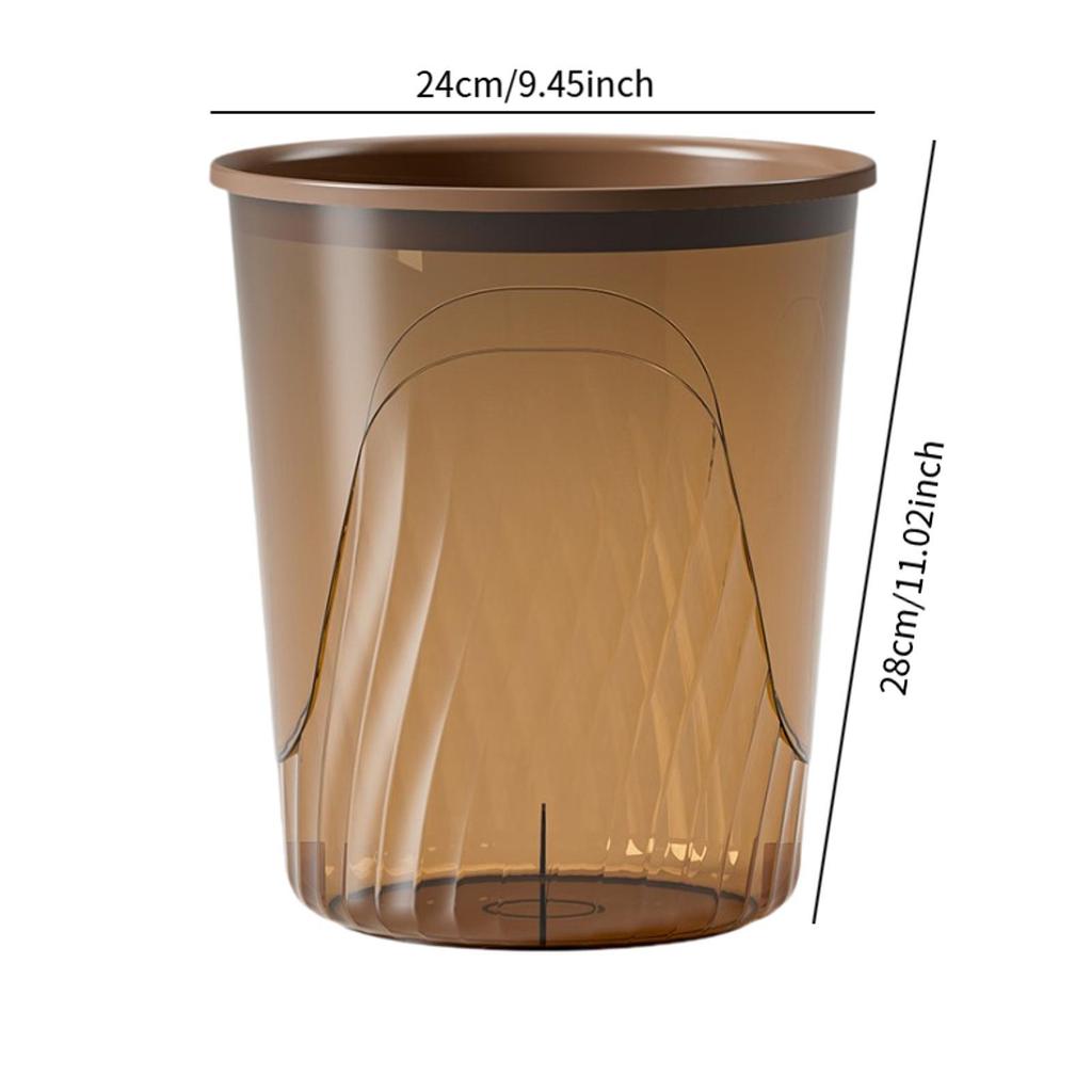 Trash Can Garbage Container Bin Stylish Minimalist Household Wastebasket for Bedroom Laundry Room Living Room Bathroom Kitchen