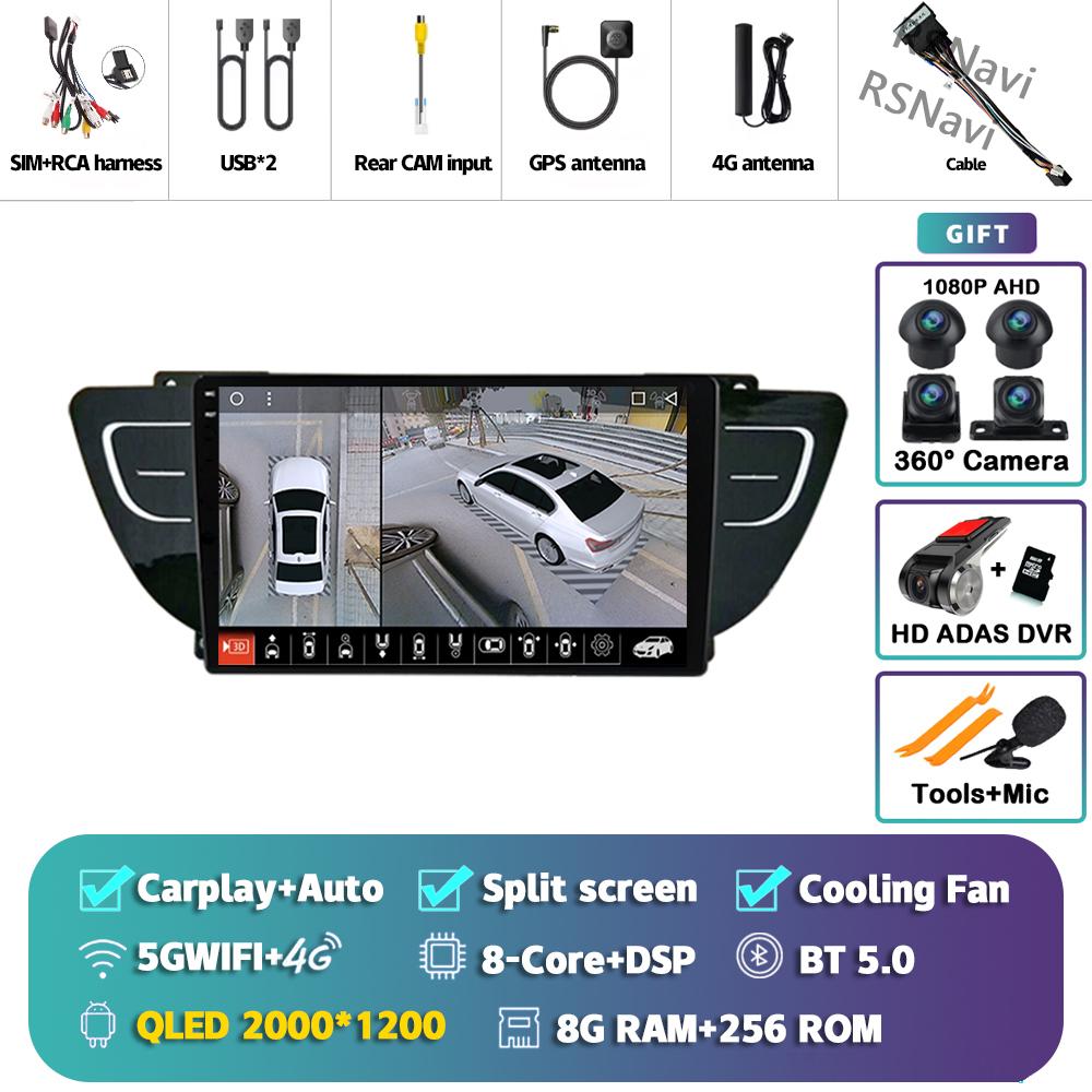 Android 14 Carplay Auto For Geely Atlas 2016 - 2020 Car Radio Player Multimedia 4G+WIFI Stereo Navigation Head Unit AI Voice GPS