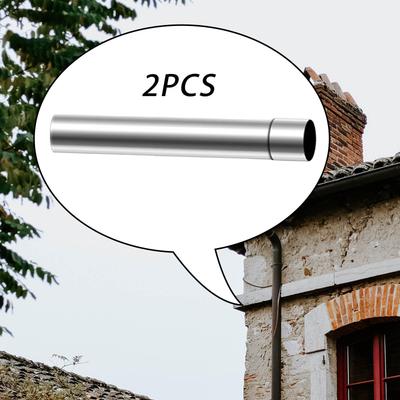 Stoves Pipe Chimney Exhaust Flue Extension Tube for Winter 2Pcs 6x40cm
