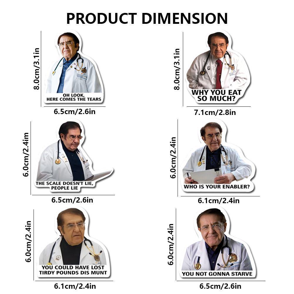 Dr. Nu Grappige Arts Magnetische Kluis & Koelkast Sticker