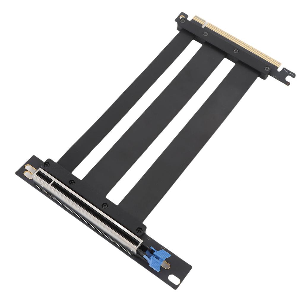 PCIe 5.0 X16 Riser Cable 90 Degree Right Angle 128Gbps Shielded PCIE 5.0 X16 GPU Extension Cable for PC Case Server ITX
