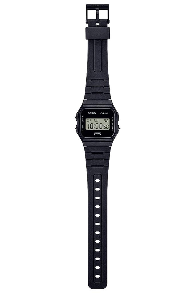 Casio Classic Watch Made with Biomass Plastic [F-91WB-1AJF] Men's Black,