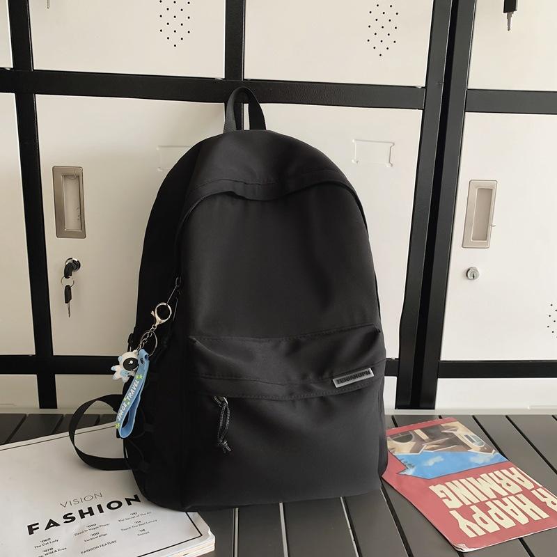 Schoolbag Trend Backpack Men's Simple Junior High School Student Large Capacity Travel Backpack Women's Japanese Versatile College Student Book