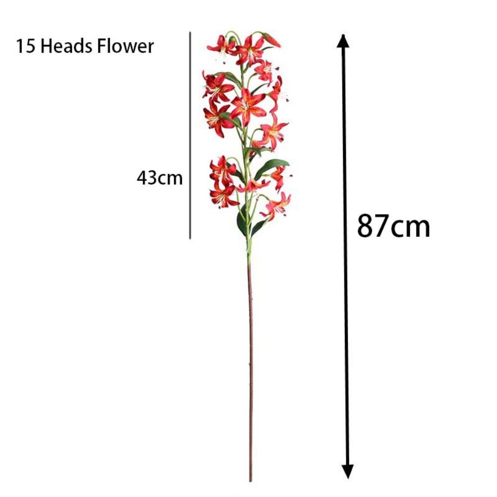 Flame Lily Artificial Flame Lily Floral Arrangement DIY Flower Simulation Flowers Realistic Plastic Wedding Bouquet