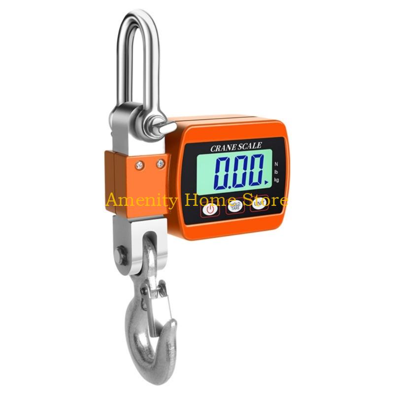 F26C 500kg Digital Hanging Scale Hanging Hook Scales For Industrial Commercial Use With LCD Display Hook Scales